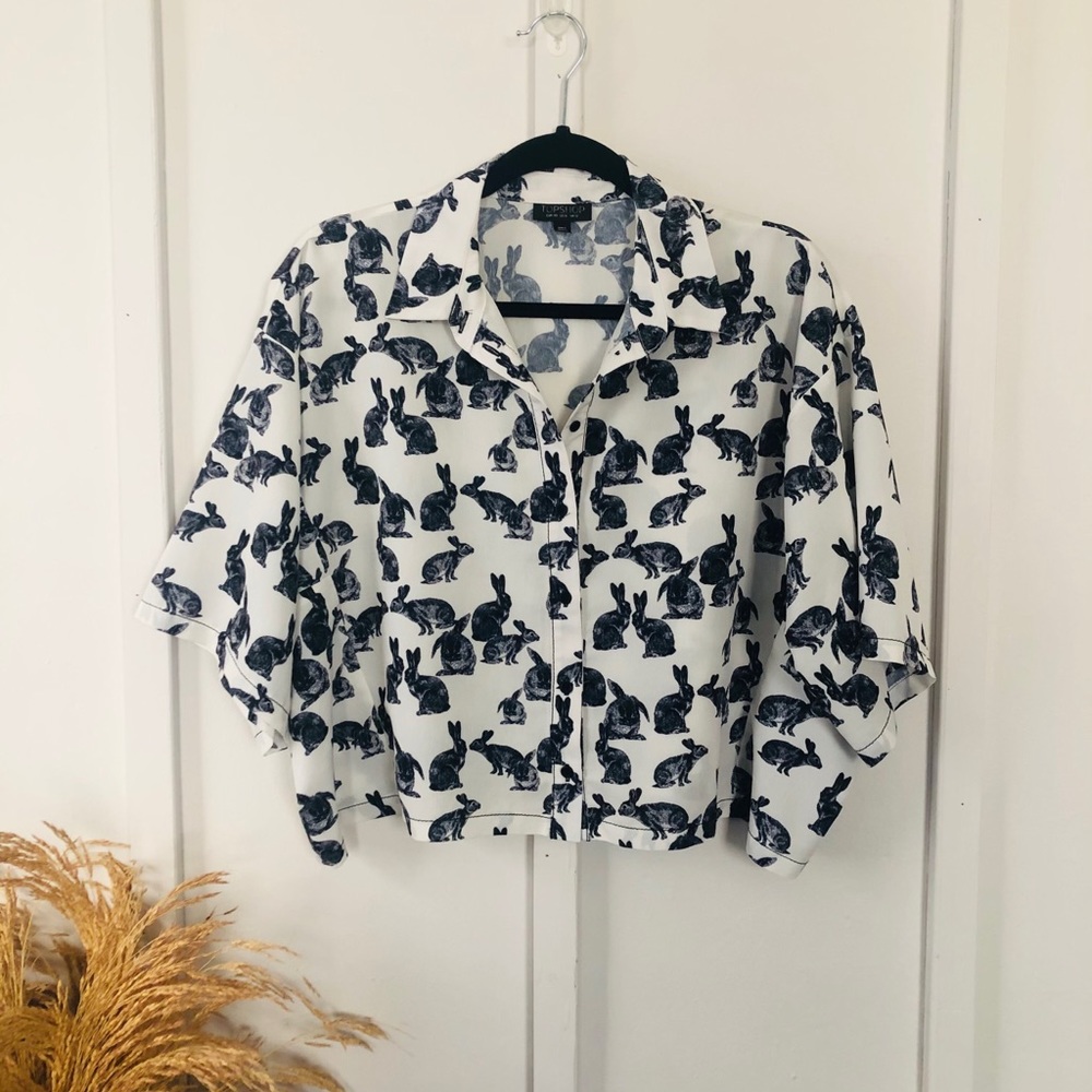 Topshop Bunny Boxy Shirt